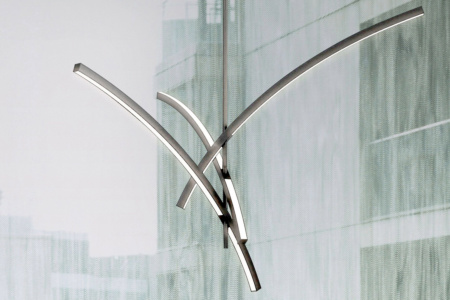 Gestures 3-Arm Led Pendant Display Model