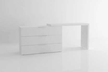 Spazio Small Dresser With Domino Desk Quickship