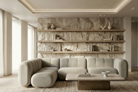 Splendido Corner Sectional Sofa with Peninsula