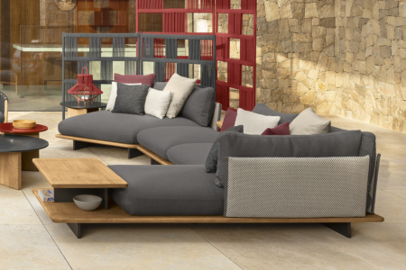 Venice Corner Sectional Sofa with Table