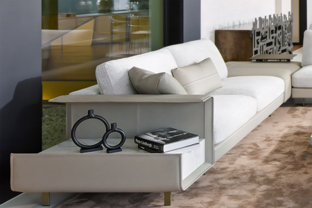 Vincent Corner Sectional Sofa with Table