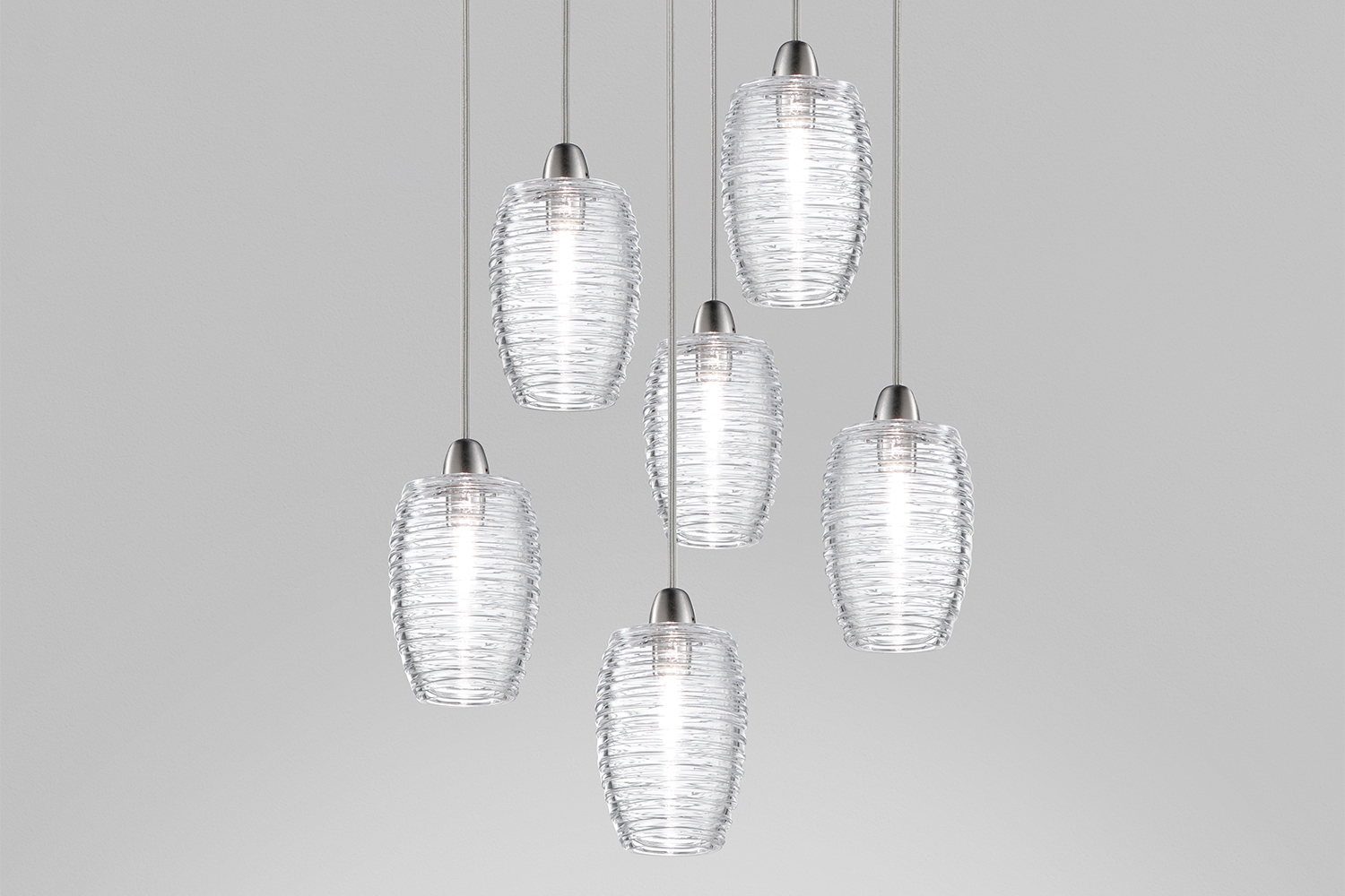 Damasco 6-Pendant Suspension Light
