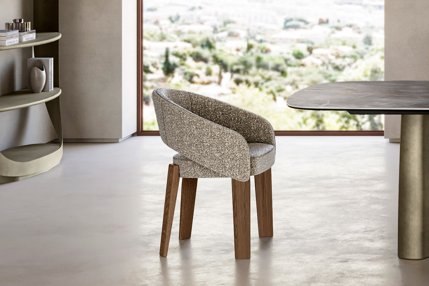 Fur Dining Chair