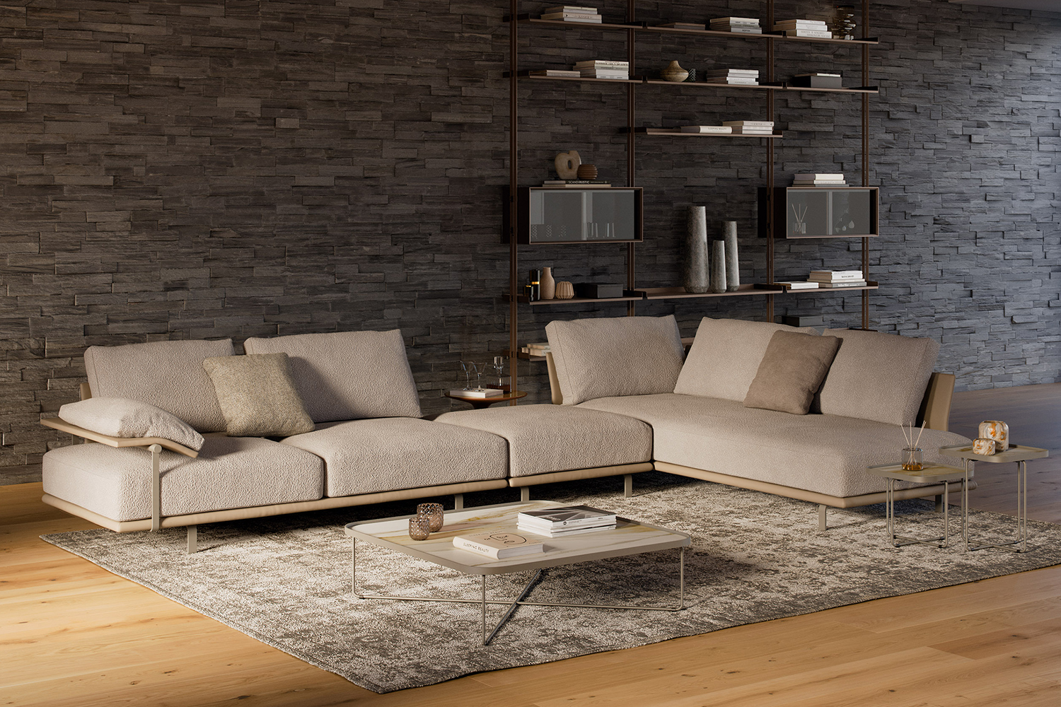 Heston Sectional Sofa Comp. A 