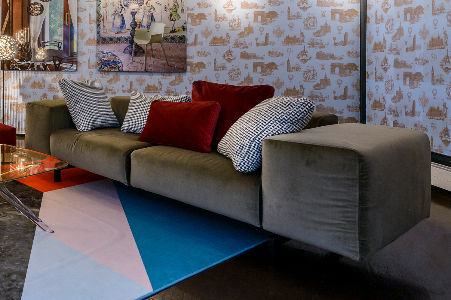 Largo Velvet Sofa