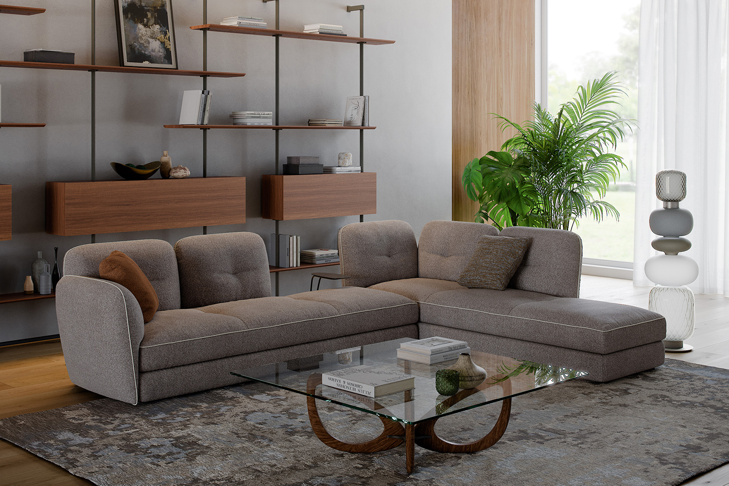 Michael Corner Sectional Sofa with Peninsula