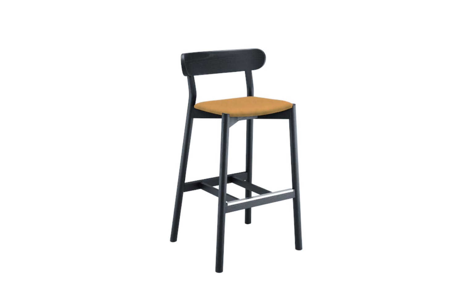 Montera Hard Leather Bar Stool