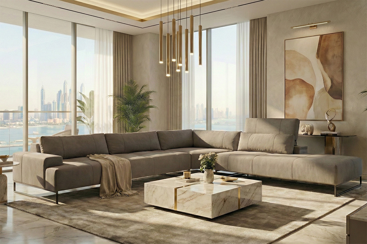 Moorea Corner Sectional Sofa With Peninsula
