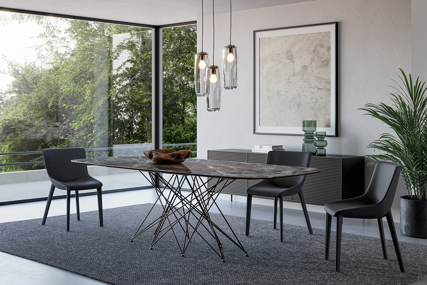 Octa Oblong Ceramic Dining Table