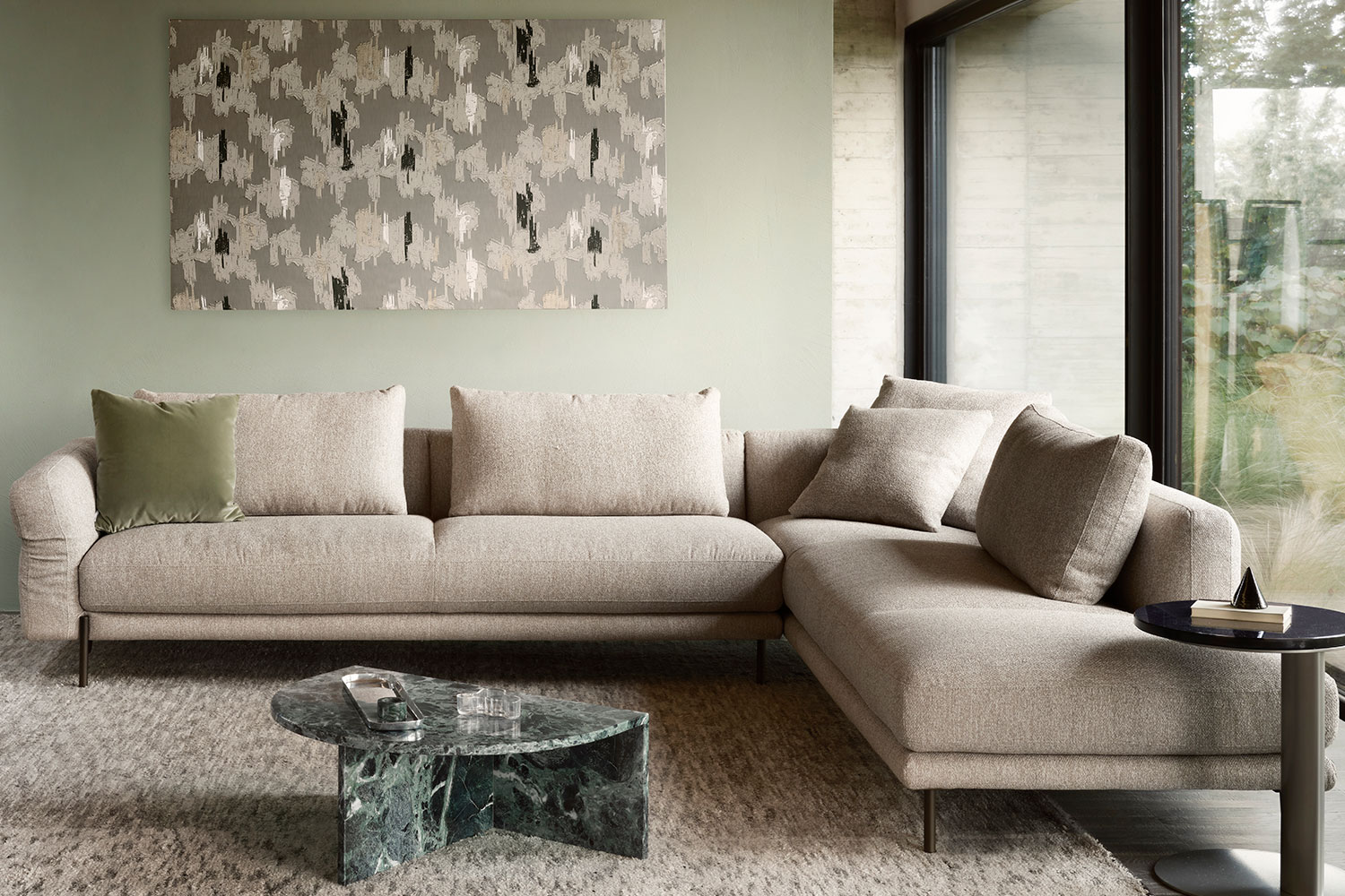 Penta Corner Sectional Sofa With Peninsula