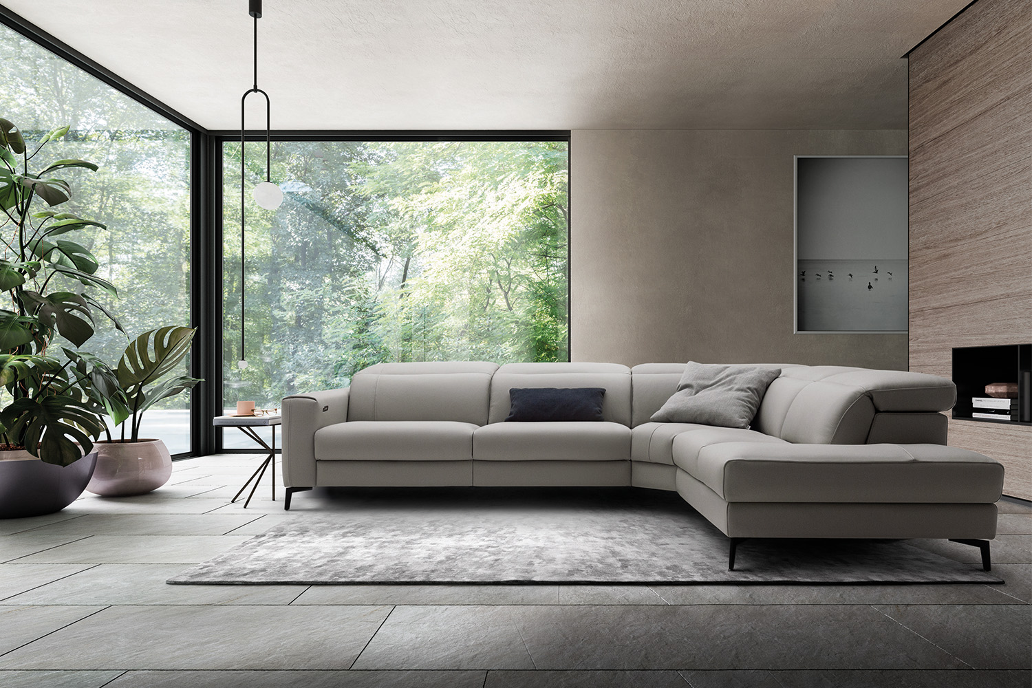 Pisa Corner Sectional Sofa With Peninsula