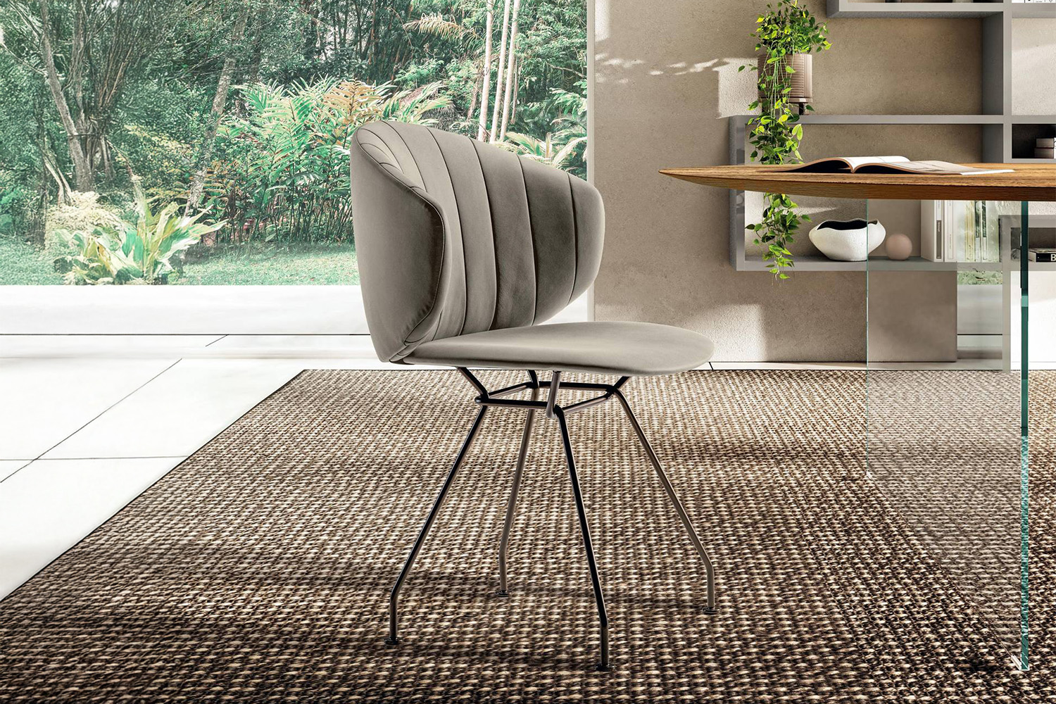 Ruffle Dining Chair