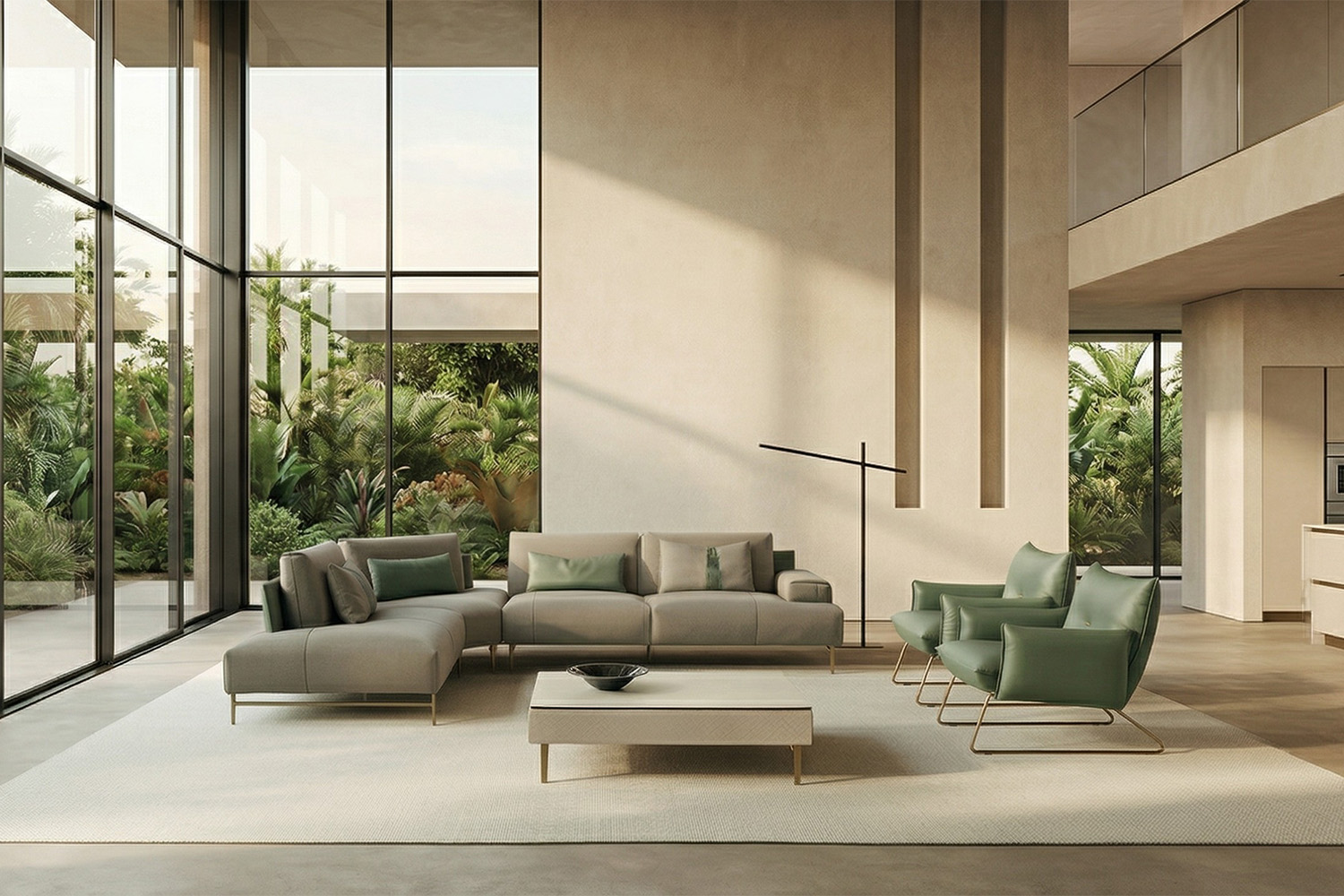 Saks Corner Sectional Sofa with Peninsula