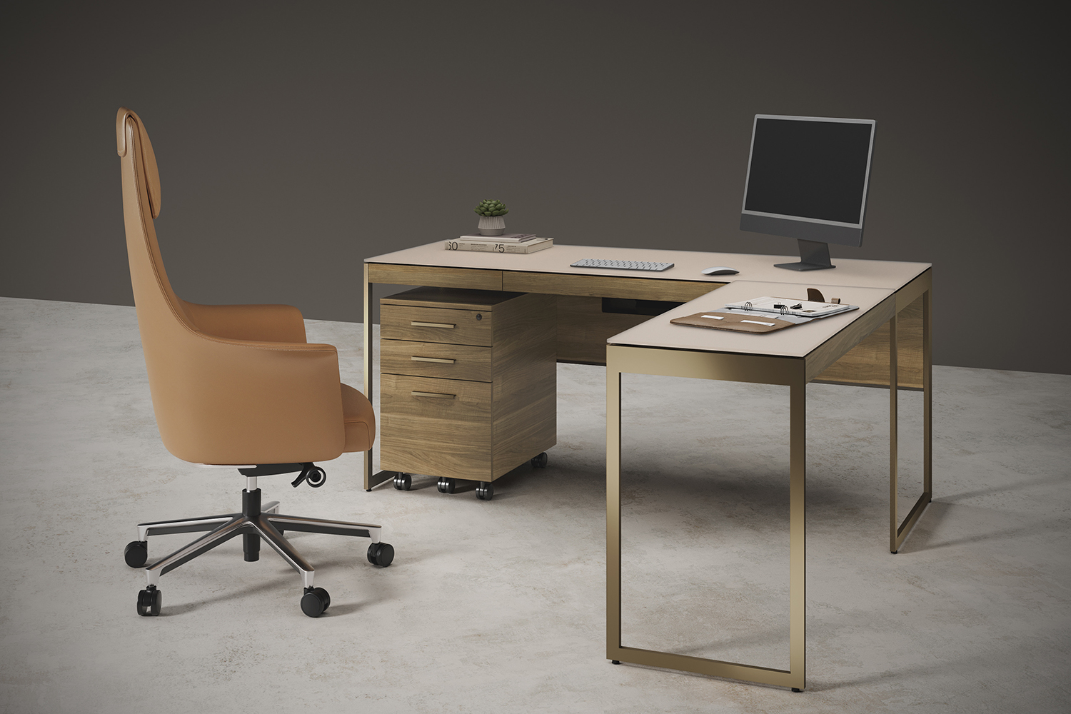 Sequel Studio L Shaped Office Desk