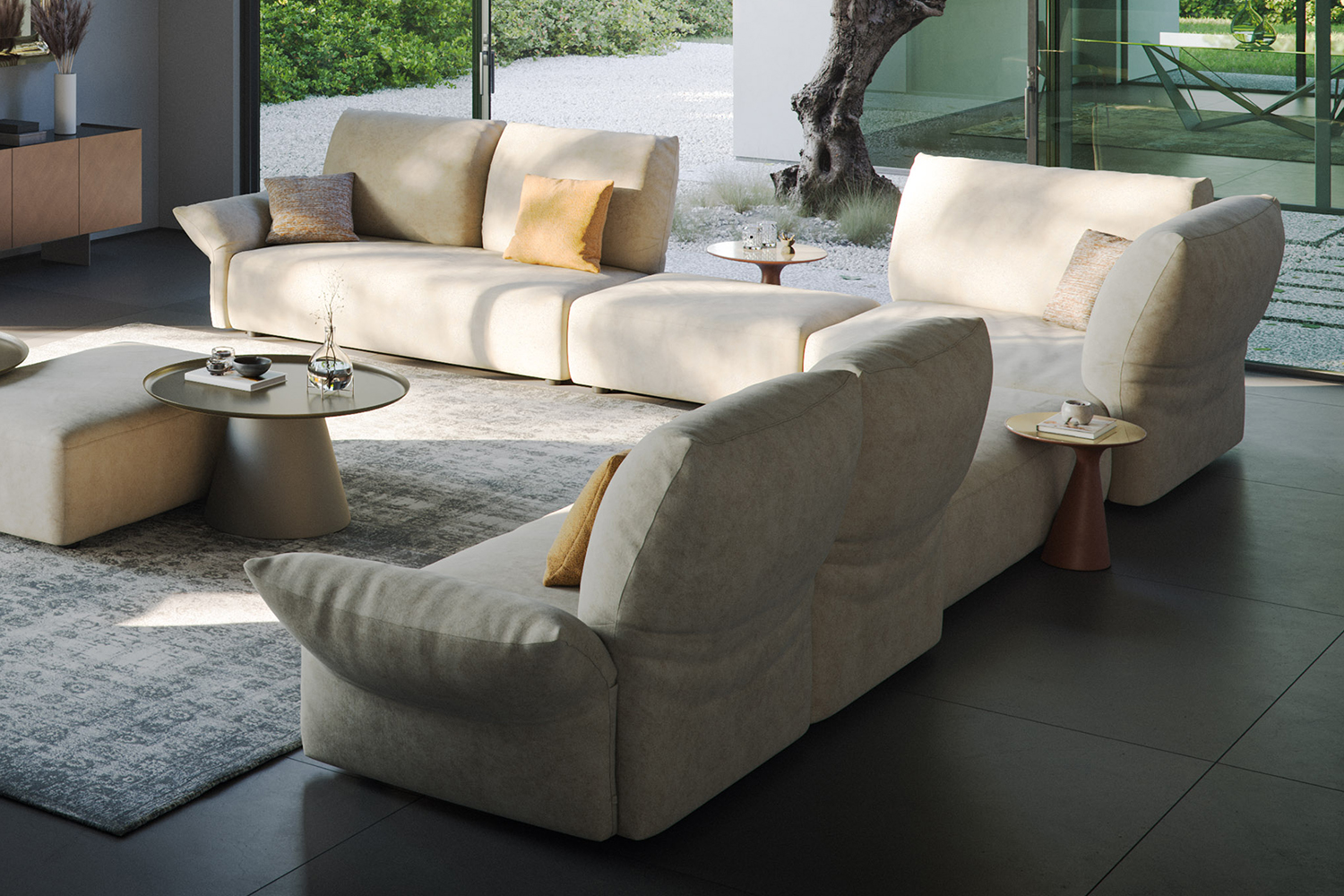 Sinatra Corner Sectional Sofa Comp. B
