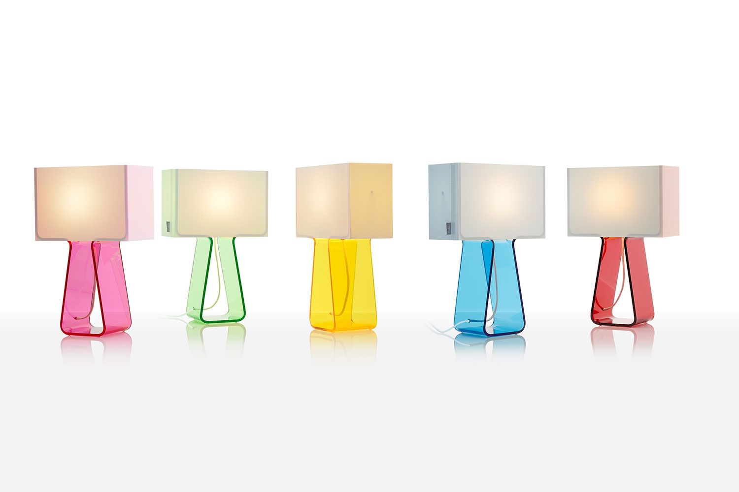 Tube Top Colors Table Lamp