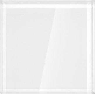 321 Chalk White Glossy Lacquer Glass